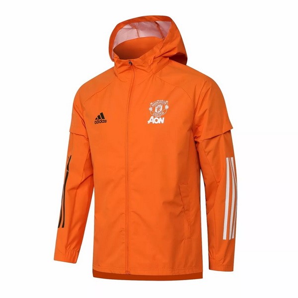 Windjacke Manchester United 2021-2022 Orange Günstige Fußballtrikots